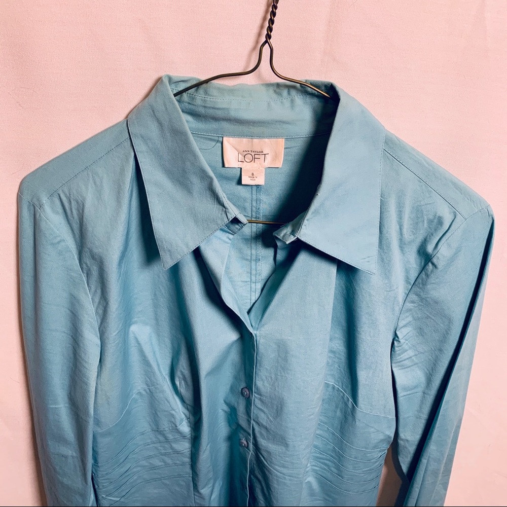 LOFT button down long sleeve shirt